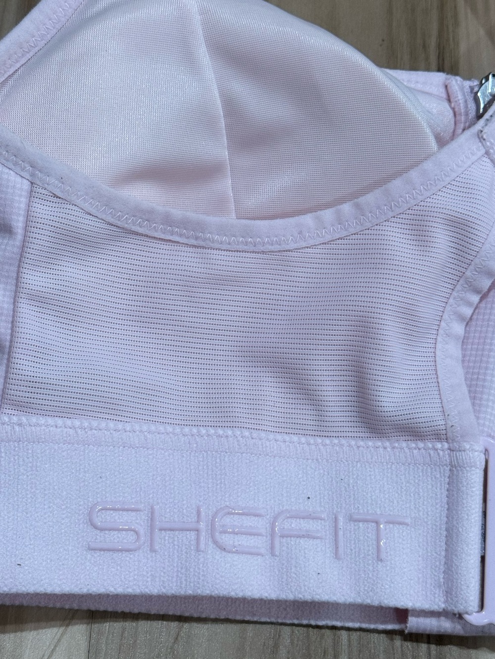 Shefit Light Pink Sports Bra Women’s 1 Luxe (1XL) - Picture 3 of 3